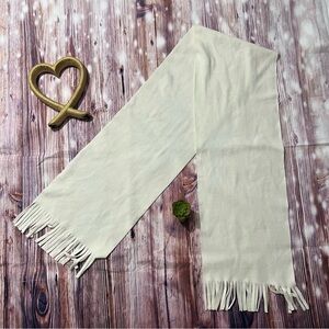 H&M Cream Fringe Scarf